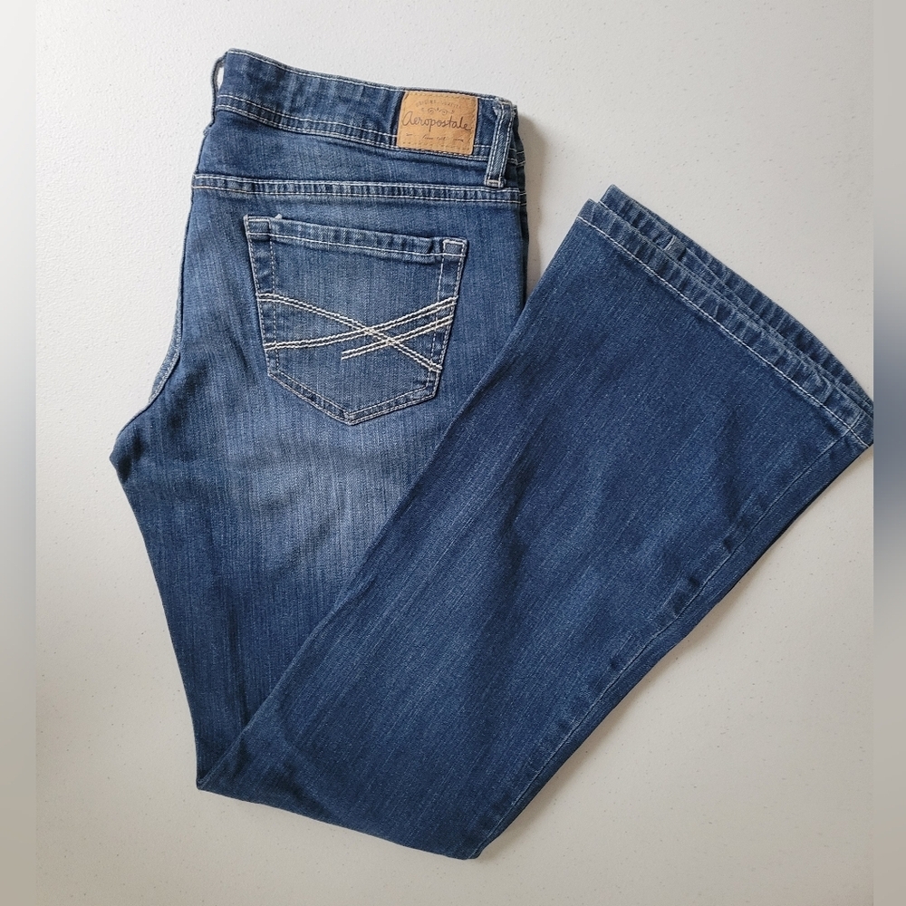 Aeropostale Hailey Flare Jeans Size 7/8 Short